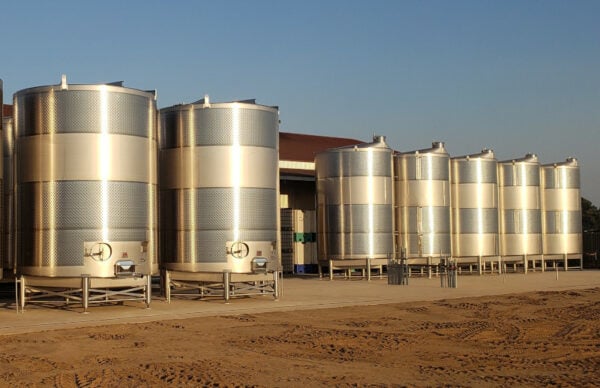 Set of fabricated tanks.