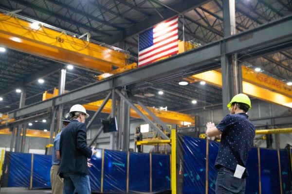 Congressman Dusty Johnson visited Maguire's new fabrication campus in Sioux Falls.