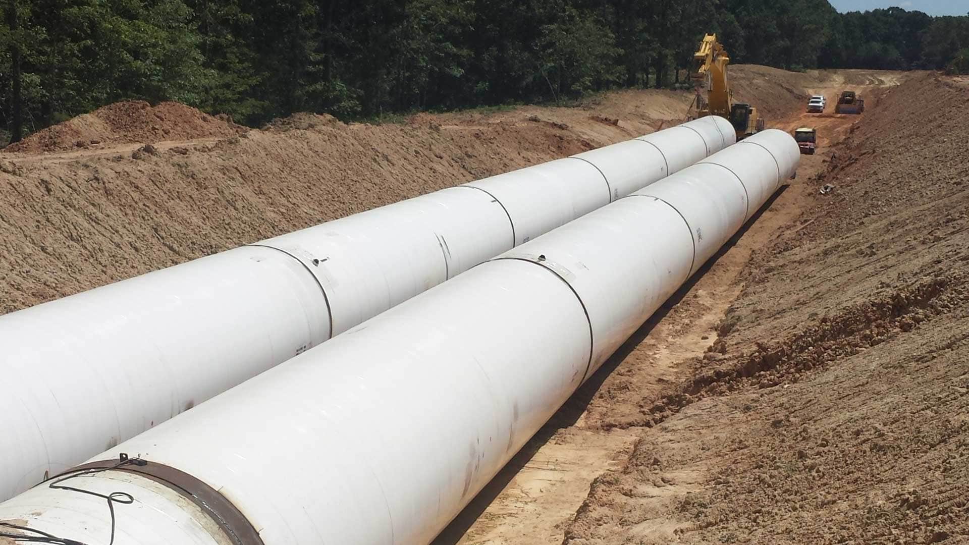 Grand Prairie Area Demonstration Project, Discharge Pipes from Station 22+00 to Station 59+00