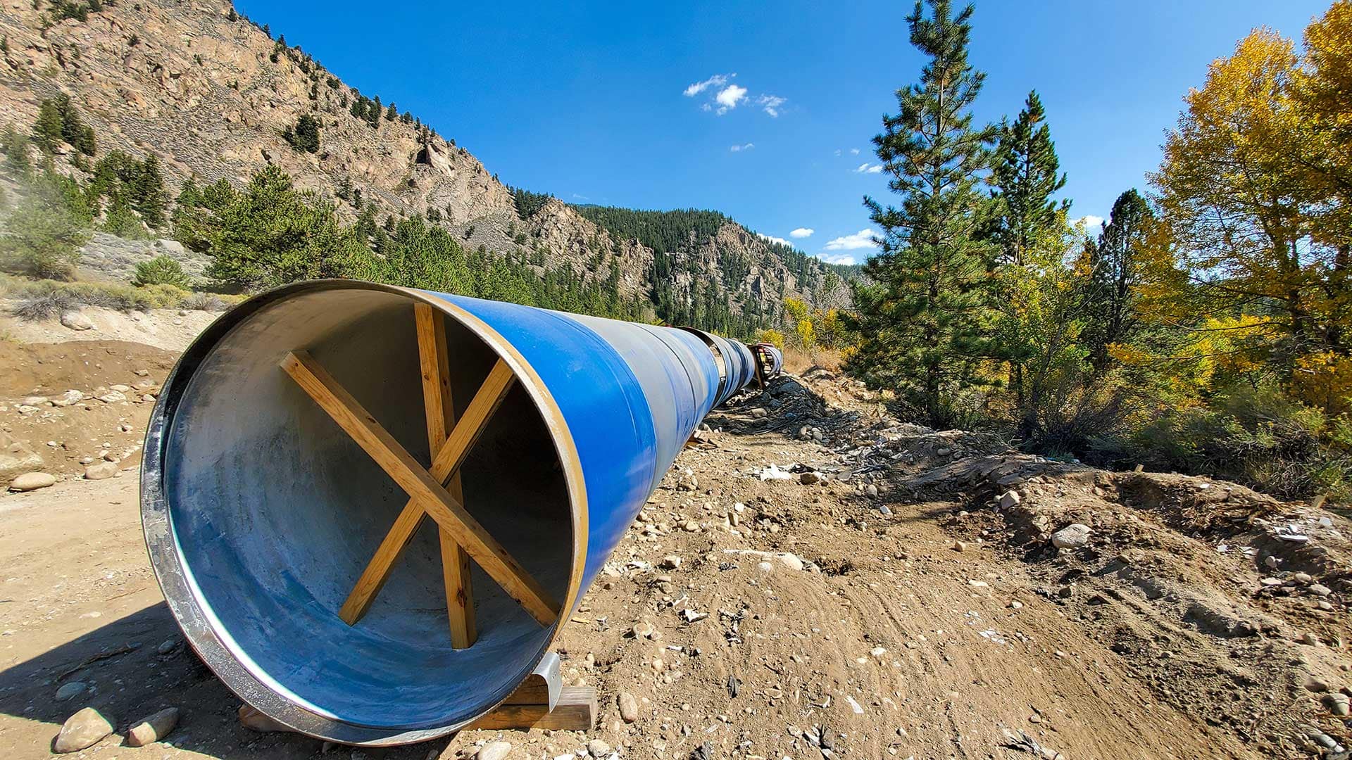 Homestake Pipeline replacement in Buena Vista, Colo.