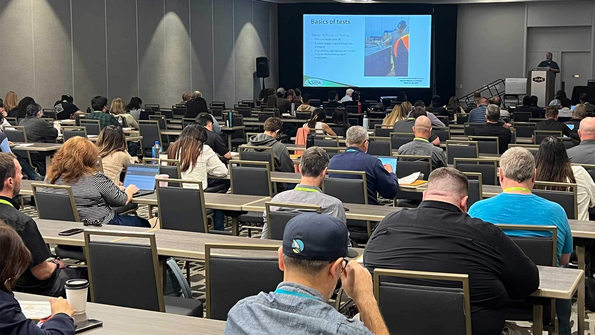 Attendees participate in an educational session during the CalCUPA Annual Training Conference.